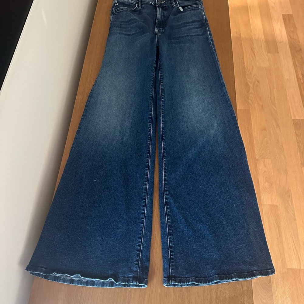 MOTHER Flare Jeans in Deep Blue